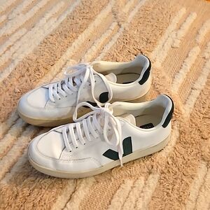 Veja white and green sneakers